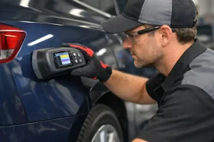 Digital paint matching technology used by Auto Body Shop Melbourne for precise repairs